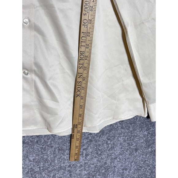 Alimens & Gentle Flex Luxury Style Button Up Dress Shirt Mens Size 2XL Pocket - Picture 8 of 8